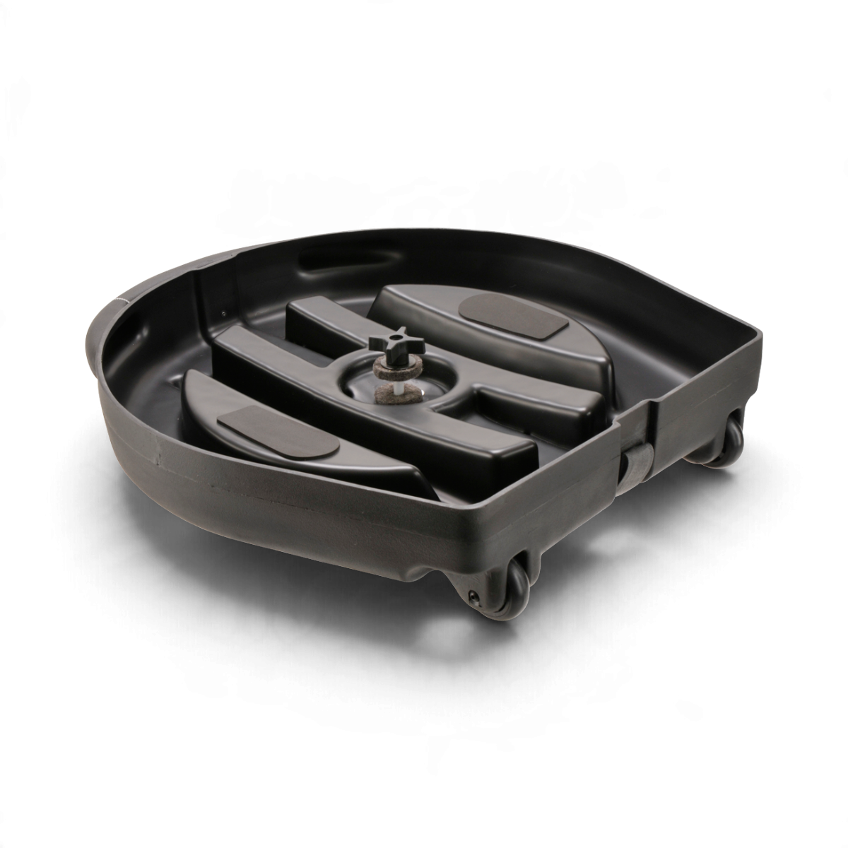 SKB Cases 22-inch rolling cymbal vault base with center post and in-line skate wheels for drum hardware transport
