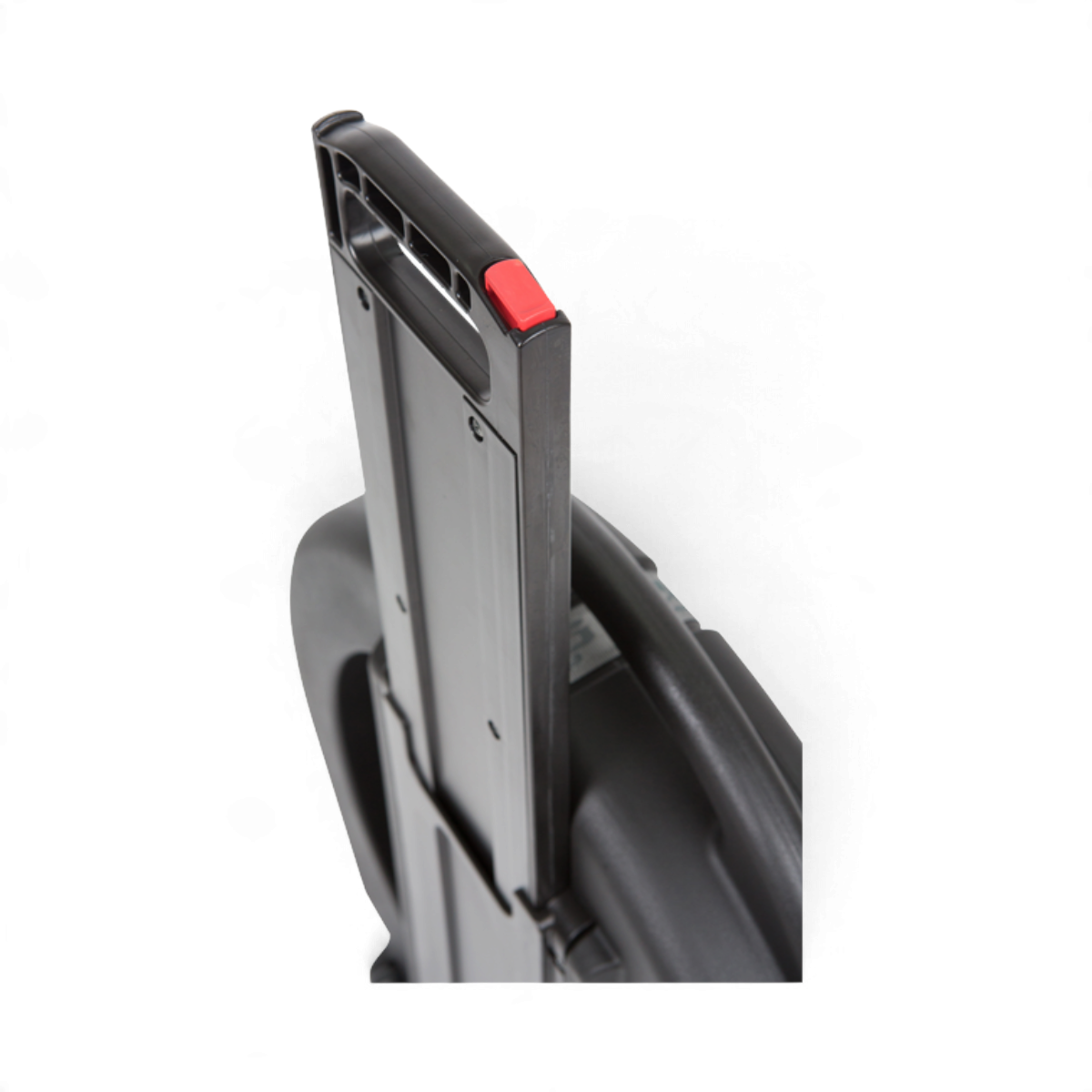 SKB Cases Rolling Cymbal Vault featuring a durable black Roto-molded exterior with an extended pull handle.