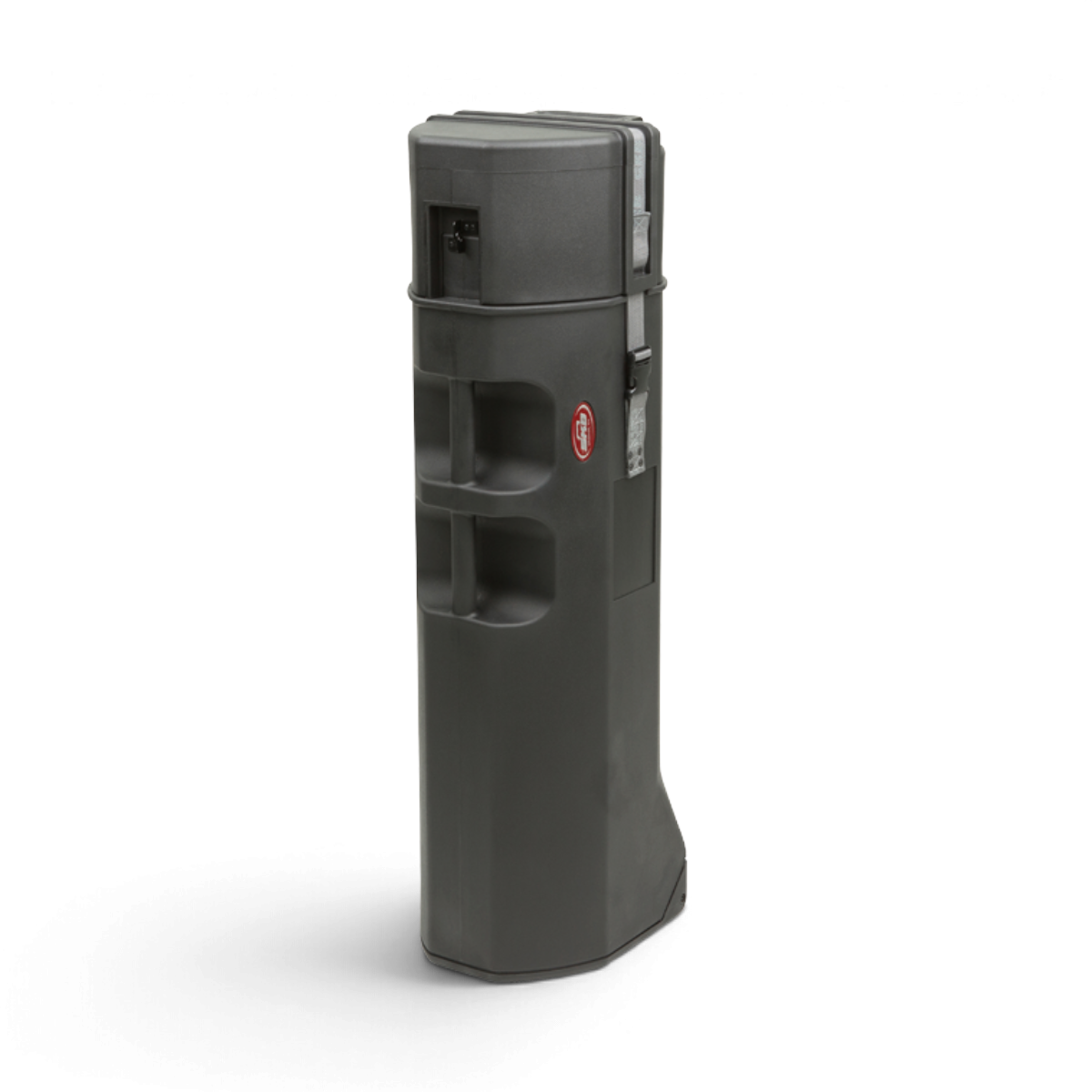 SKB Cases TL Series 4111 roto-molded black tripod case with wheels and heavy-duty buckle straps for equipment storage