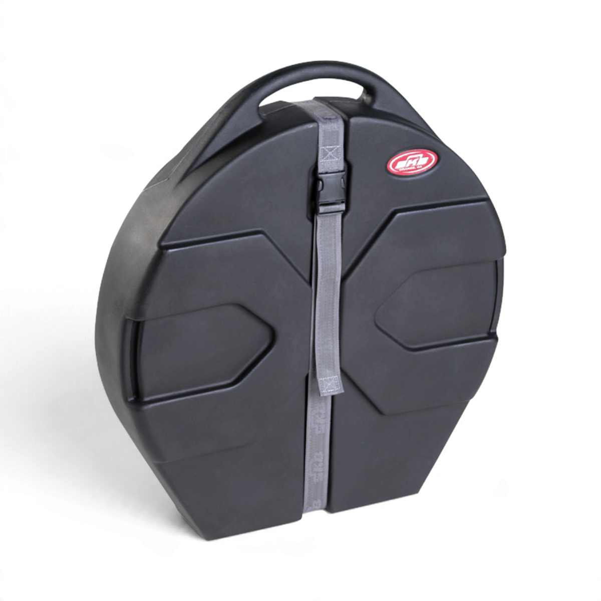 SKB Cases Roto X Cymbal Vault in black polyethylene with a secure strap and signature X-pattern molded design