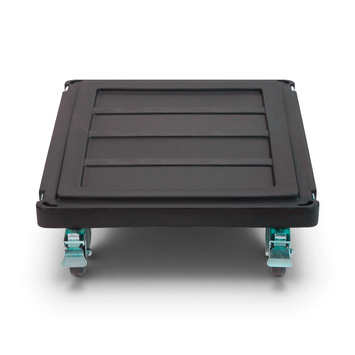SKB Cases black rotomolded GigDolly caster board with heavy-duty 5-inch locking wheels for equipment transport