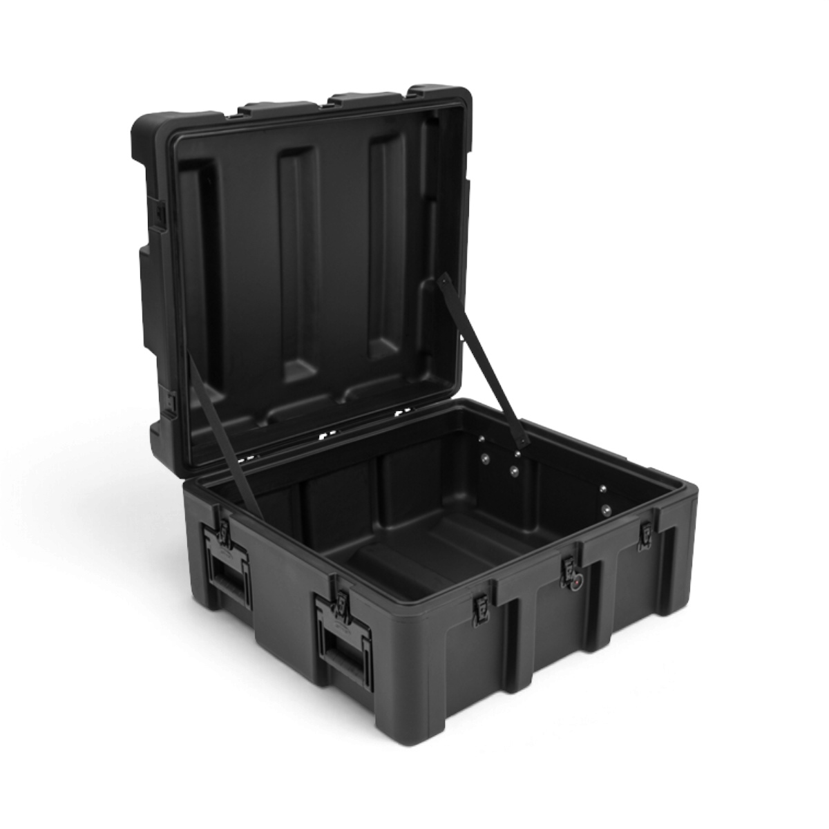 SKB Cases rSeries 2624-13 black roto-molded mil-spec waterproof equipment case with open lid
