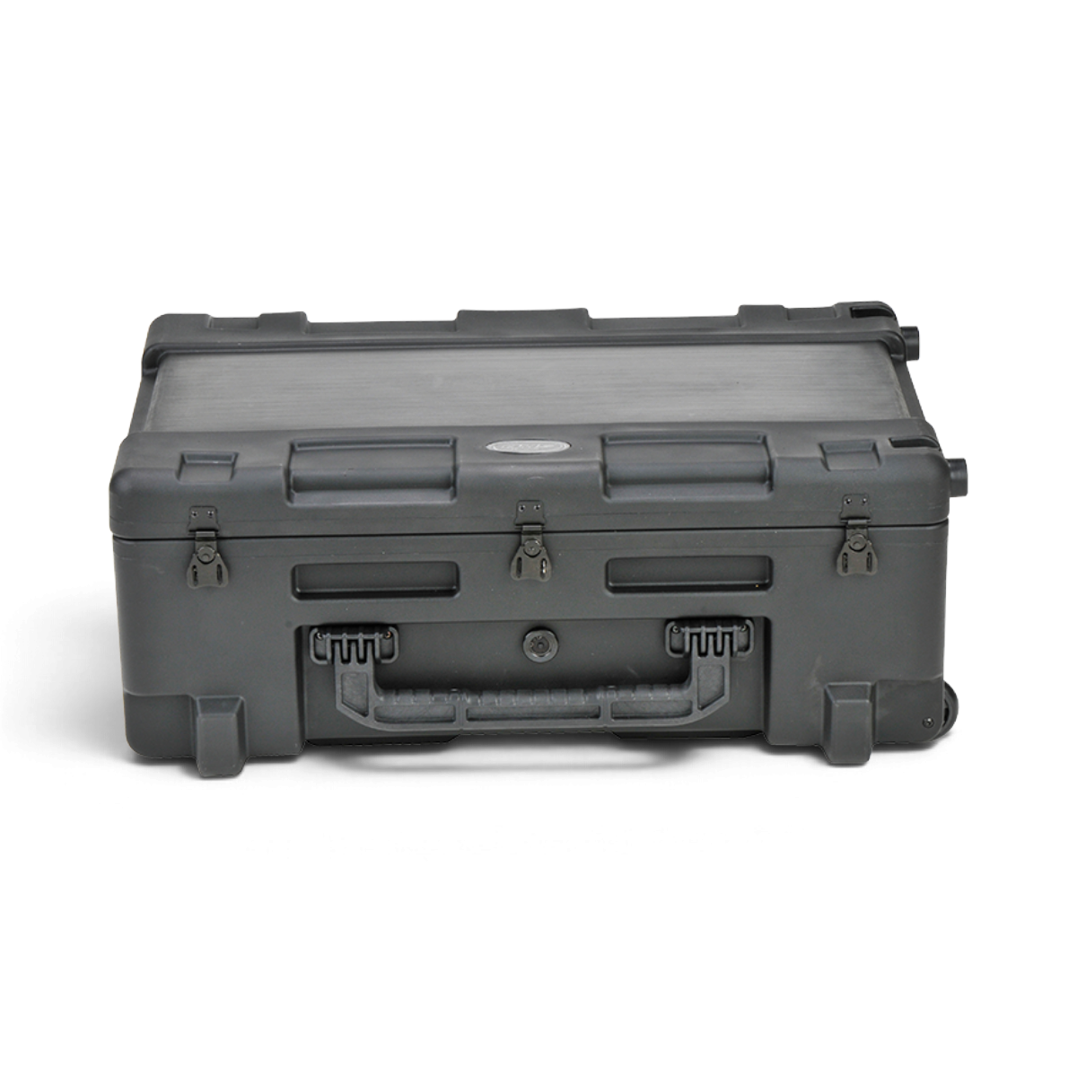 SKB Cases rSeries 2817-10 black roto-molded military-standard equipment case with wheels and stainless steel latches