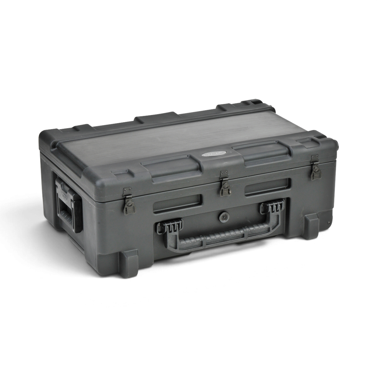 SKB Cases rSeries 2817-10 black military-grade waterproof transport case with stainless steel latches.
