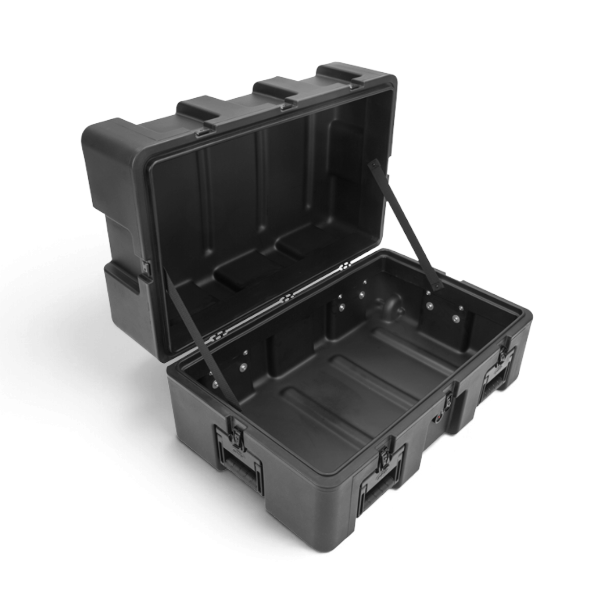 SKB Cases rSeries 3018-17 black roto-molded mil-spec waterproof shipping case with lid open