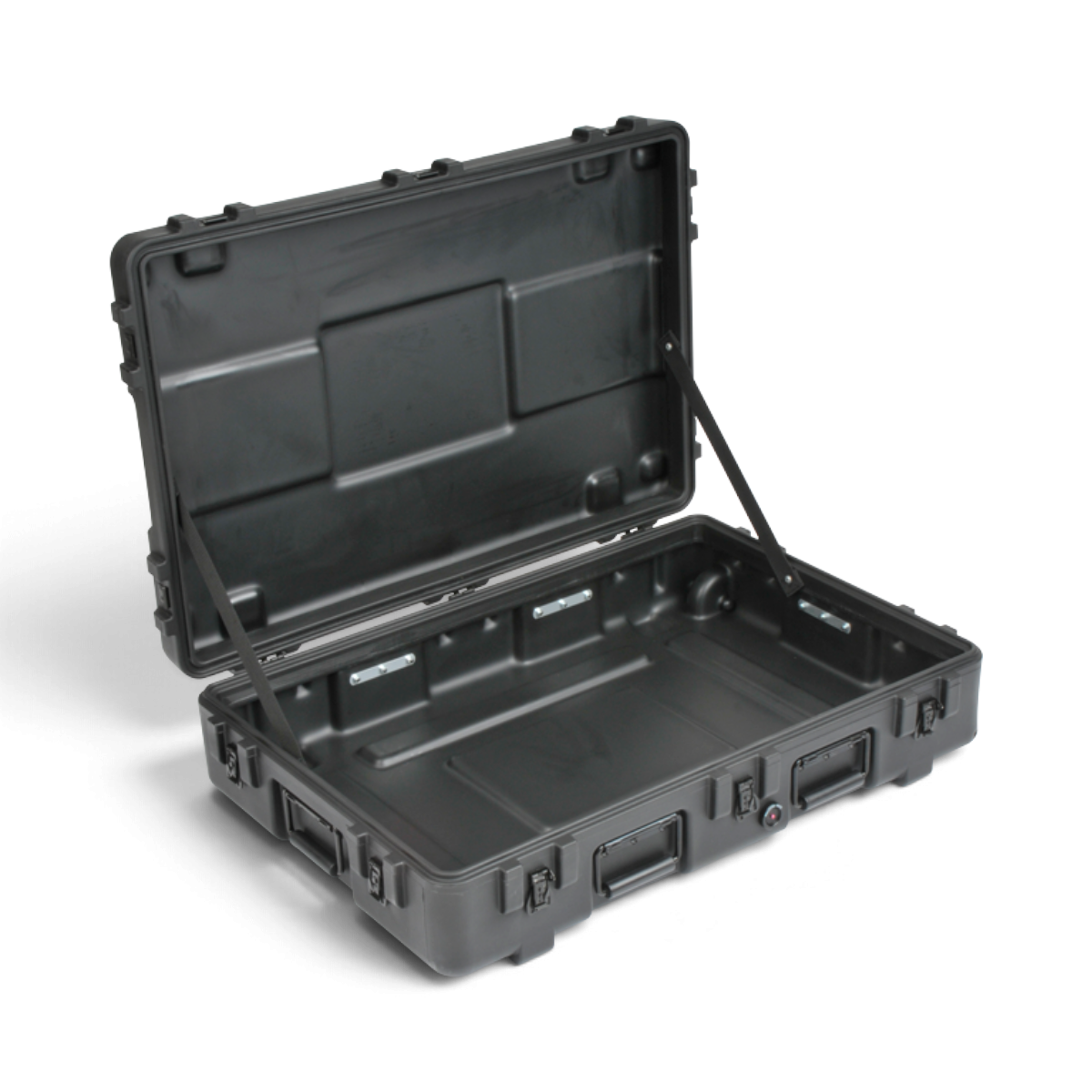 SKB Cases rSeries 3221-7 black roto-molded military-standard waterproof equipment case with open lid