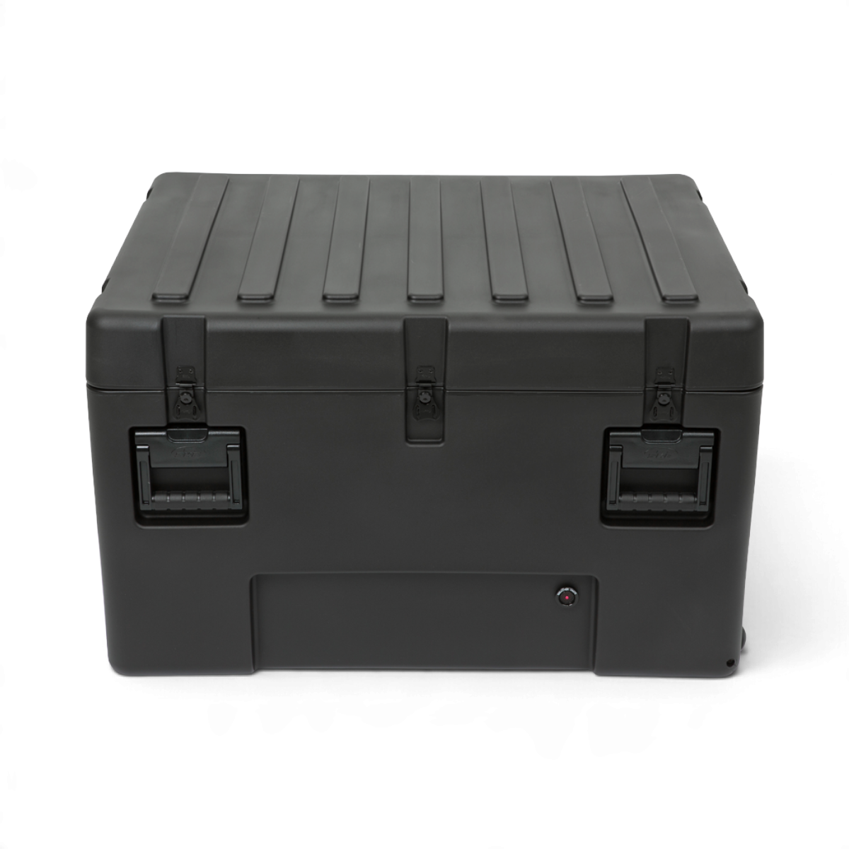 SKB Cases rSeries 3426-19 black military-grade roto-molded LLDPE shipping case with stainless steel latches