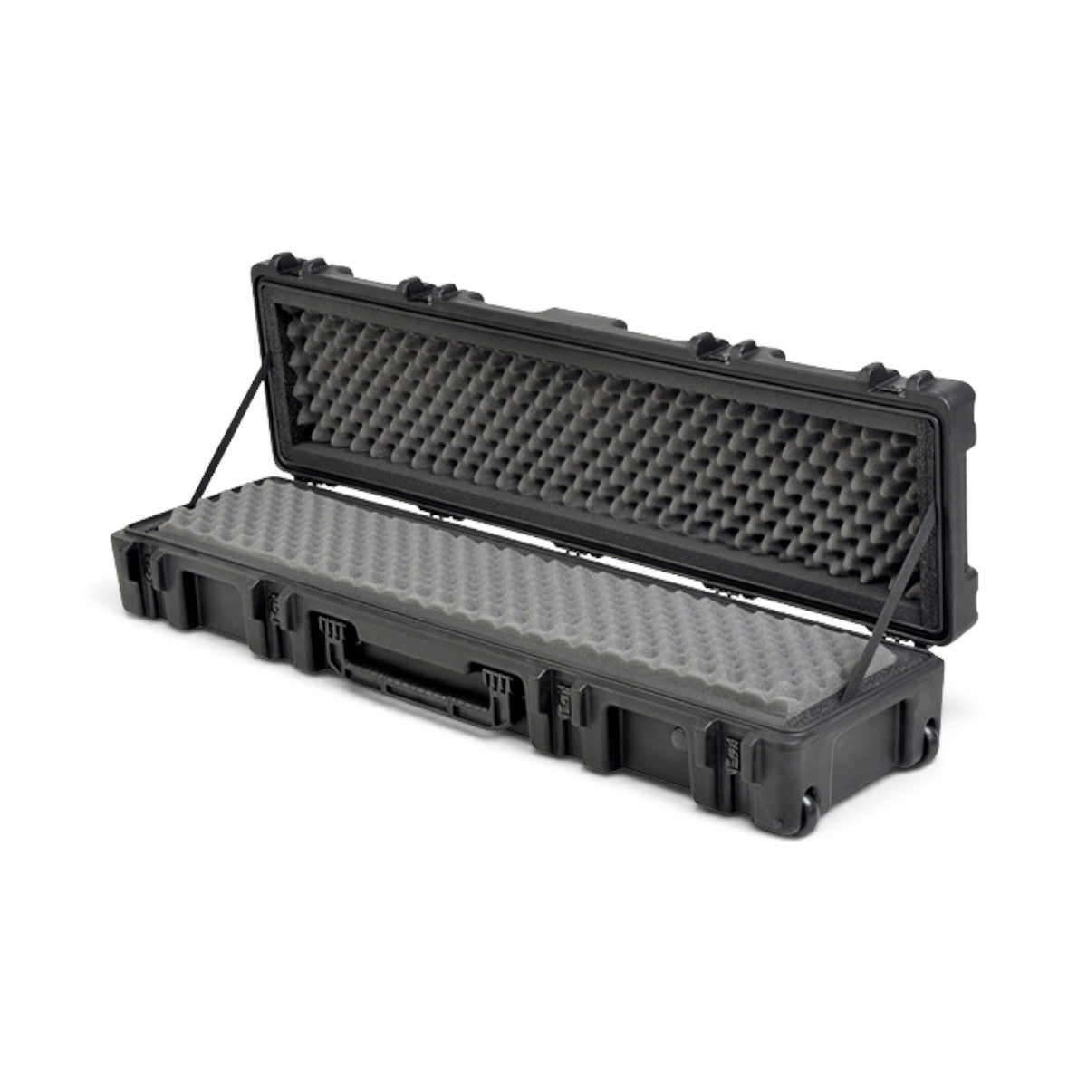 SKB Cases rSeries 5212-7 black waterproof military-grade equipment case with open lid and interior foam padding