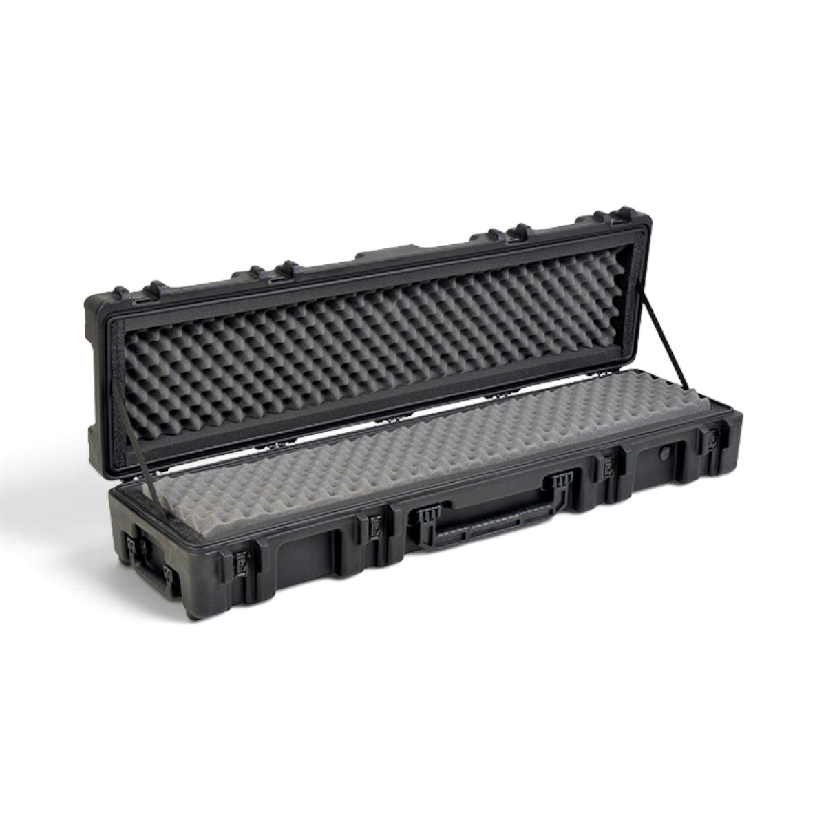 SKB Cases rSeries 5212-7 black military-grade waterproof case with open lid and protective egg-crate foam interior