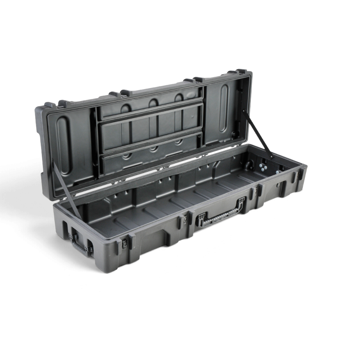 SKB Cases rSeries 6218-10 black roto-molded military-grade waterproof equipment case with open lid