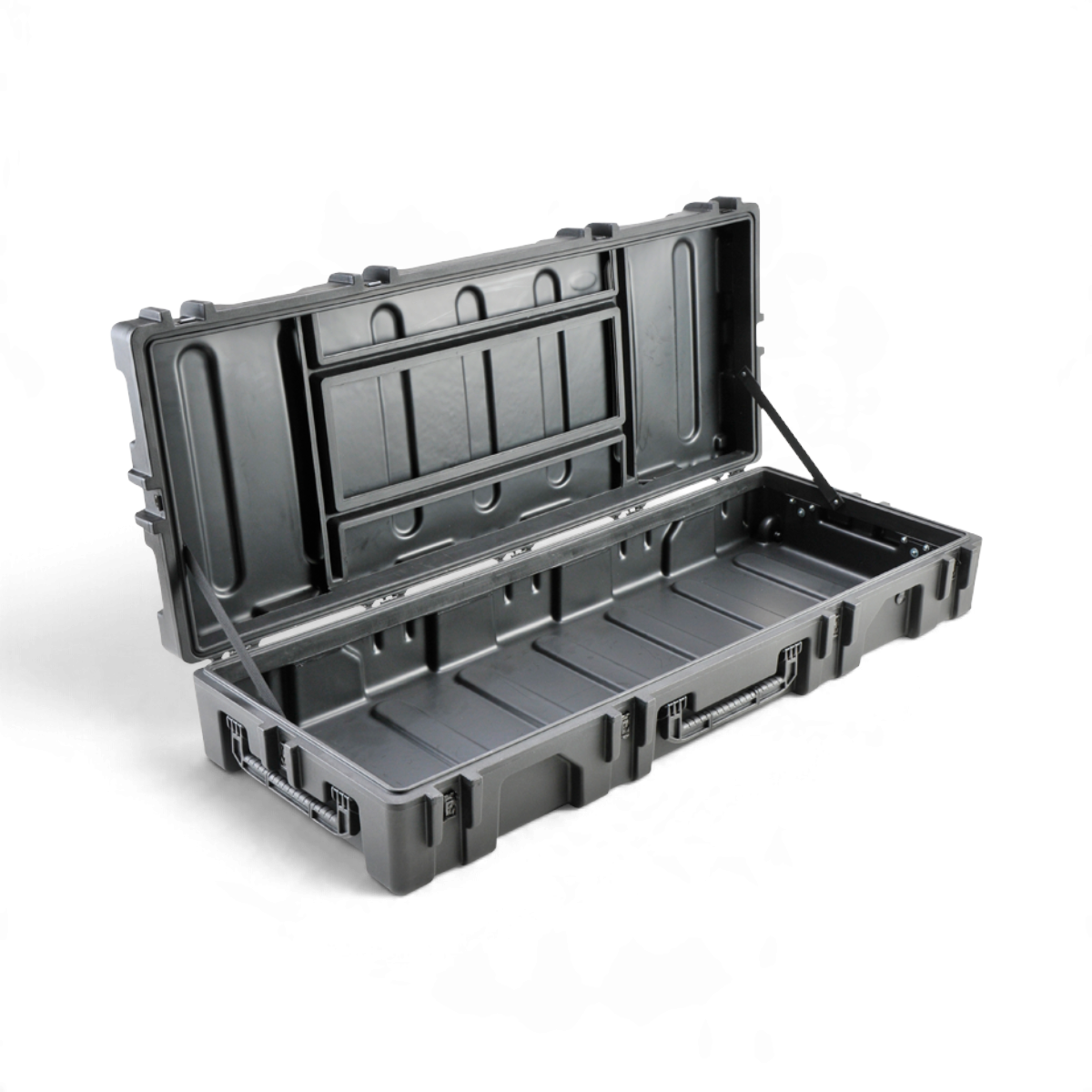 SKB Cases rSeries 6223-10 black roto-molded military-grade waterproof equipment case with open lid