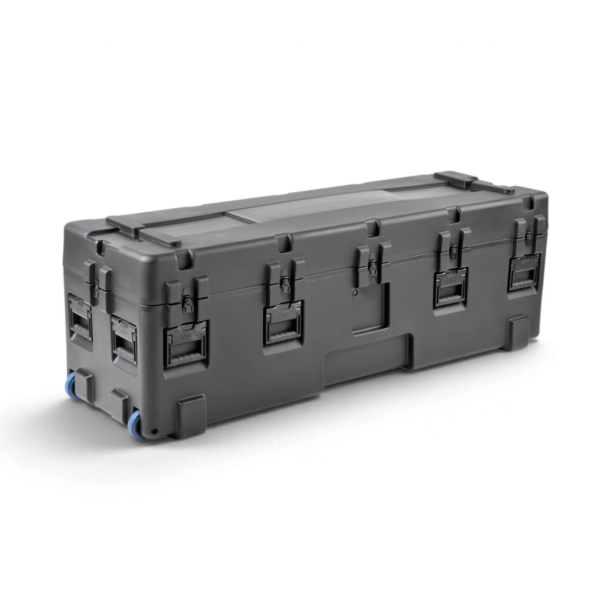 SKB Cases rSeries 6820-20 black roto-molded military-grade equipment case with wheels and stainless steel latches