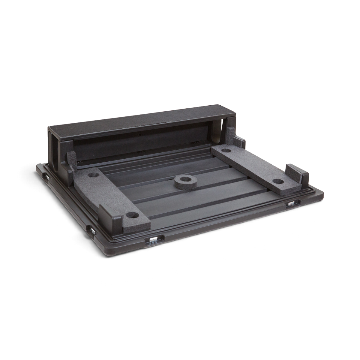 SKB Cases rSeries mixer case interior with custom foam padding for Behringer X32 mixing console