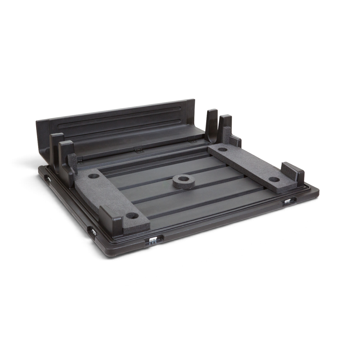 SKB Cases rSeries mixer case interior with custom foam padding for Behringer X32 mixing console