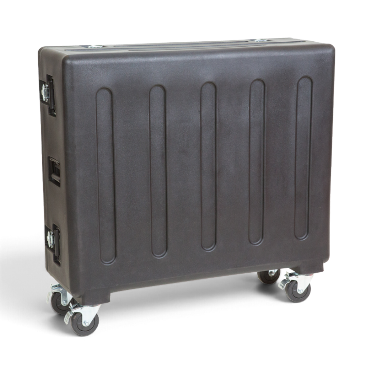 SKB Cases rSeries mixer case for Behringer X32 in black roto-molded plastic with heavy-duty casters and latches