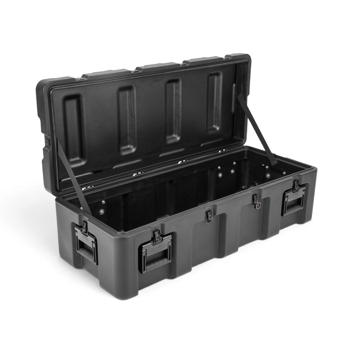 SKB Cases rSeries 4416-13 black roto-molded military-grade waterproof equipment case with open lid