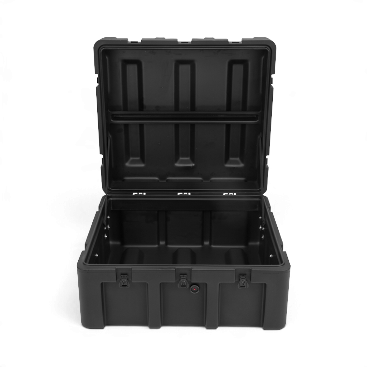 SKB Cases rSeries 2624-11 black roto-molded military-grade waterproof equipment case with open lid