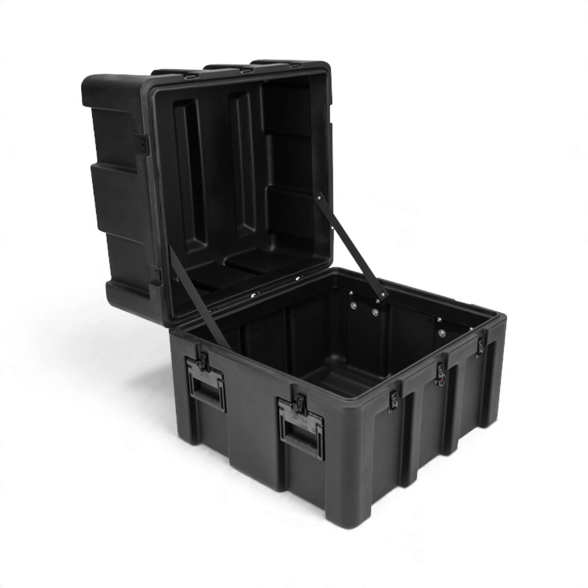 SKB Cases rSeries 2624-24 black roto-molded mil-standard waterproof equipment case with open lid