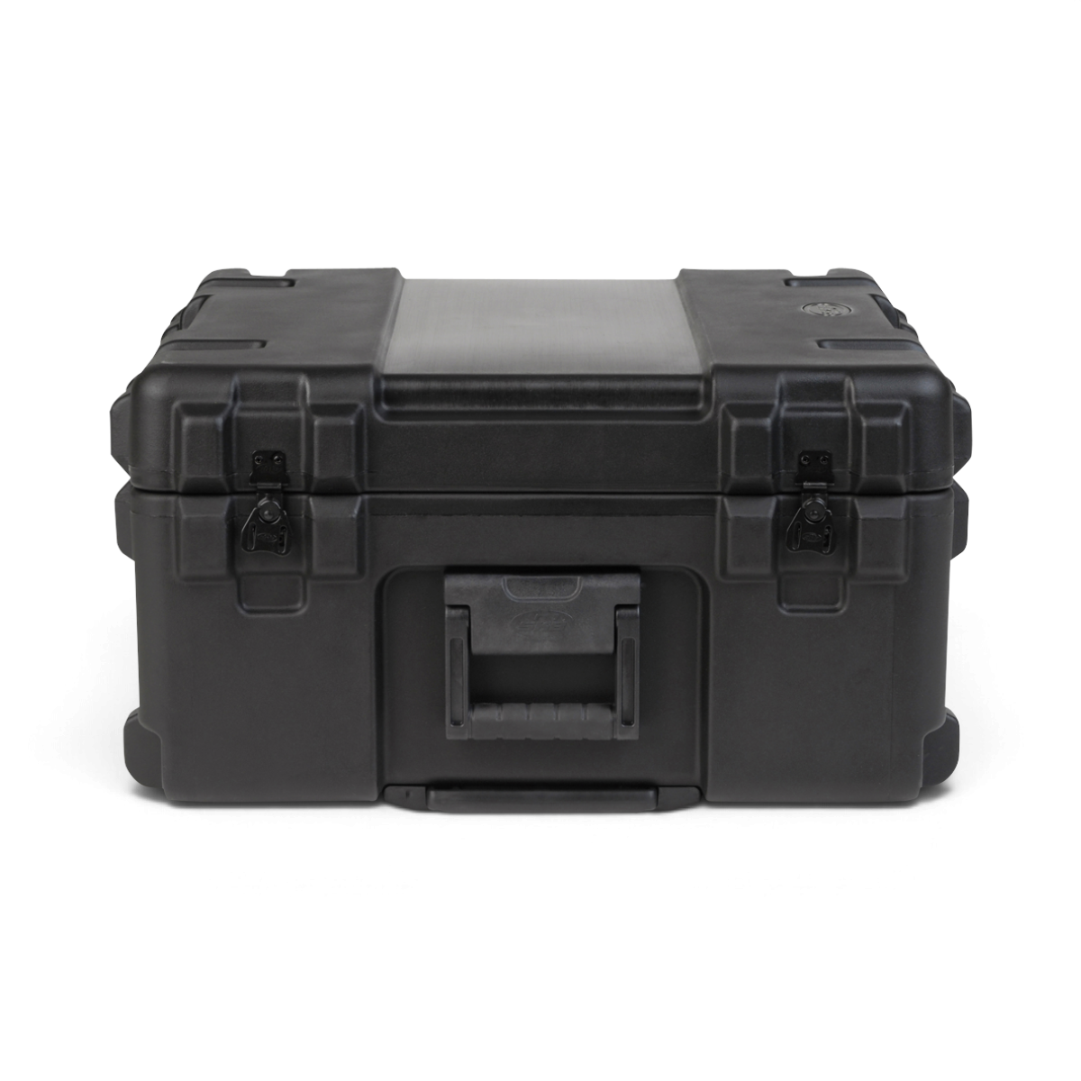SKB Cases rSeries 2222-12 black roto-molded military-grade waterproof equipment case with stainless steel latches