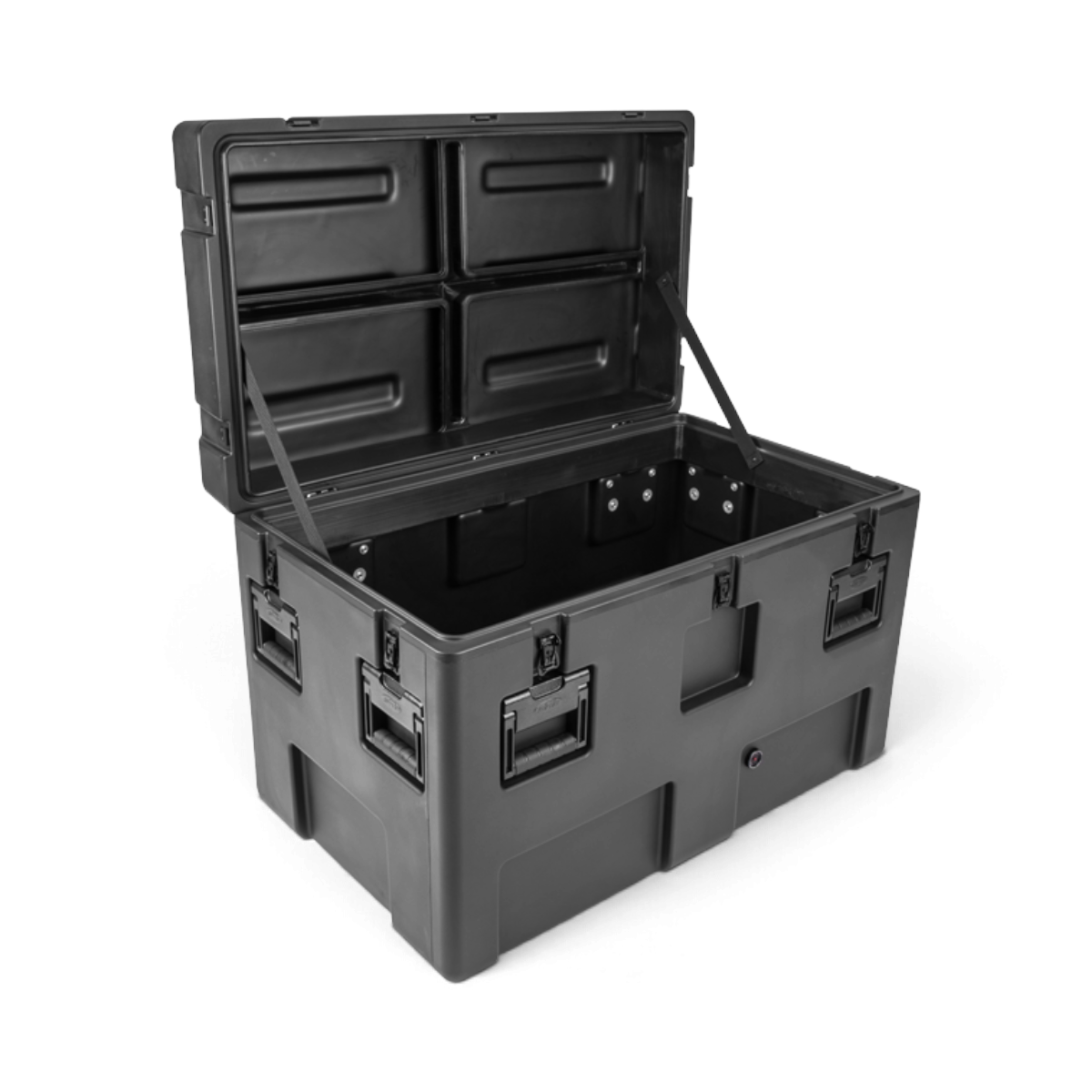 SKB Cases rSeries 3620-24 black roto-molded military-grade waterproof storage case with open lid