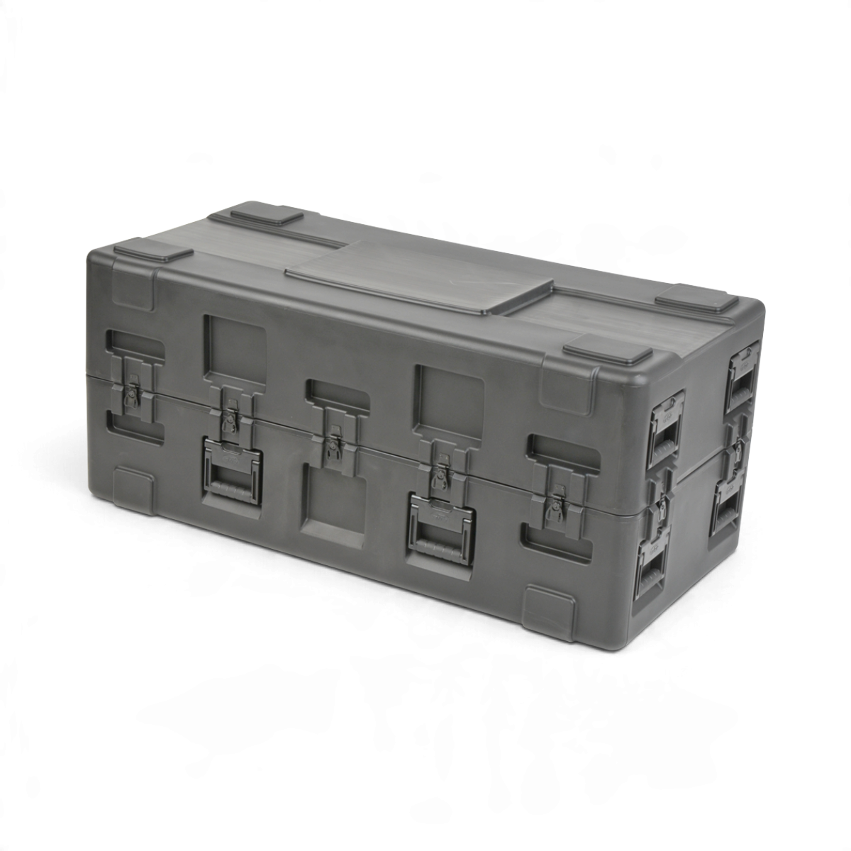 SKB Cases rSeries 5123-21 black roto-molded military-standard equipment case with stainless steel latches