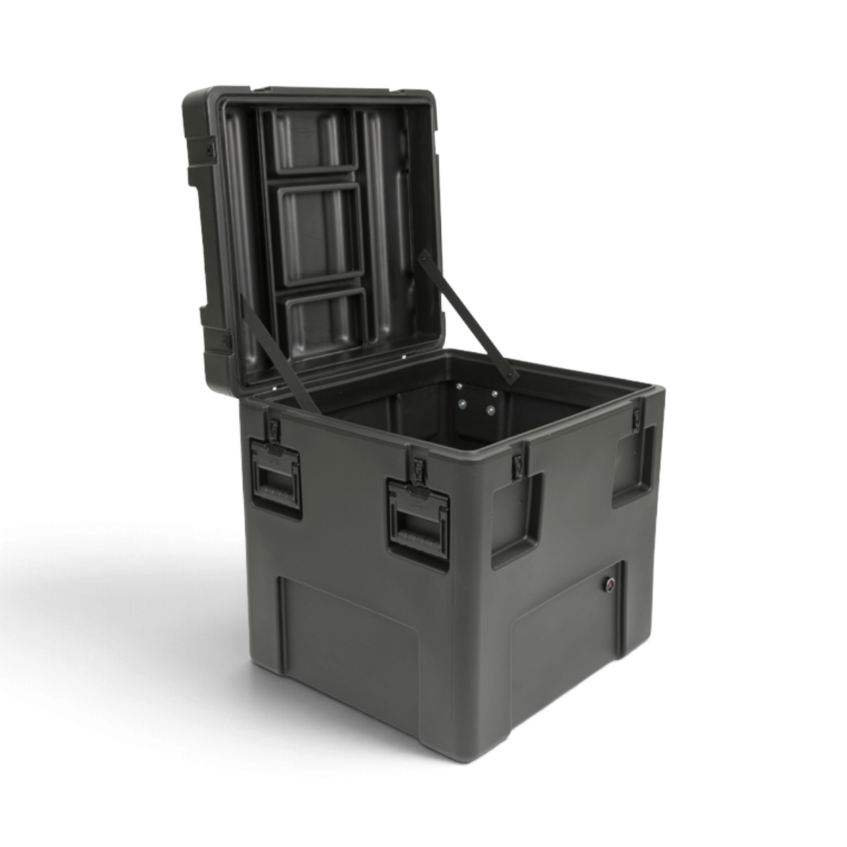 SKB Cases rSeries 2523-26 black roto-molded military-grade waterproof equipment case with open lid