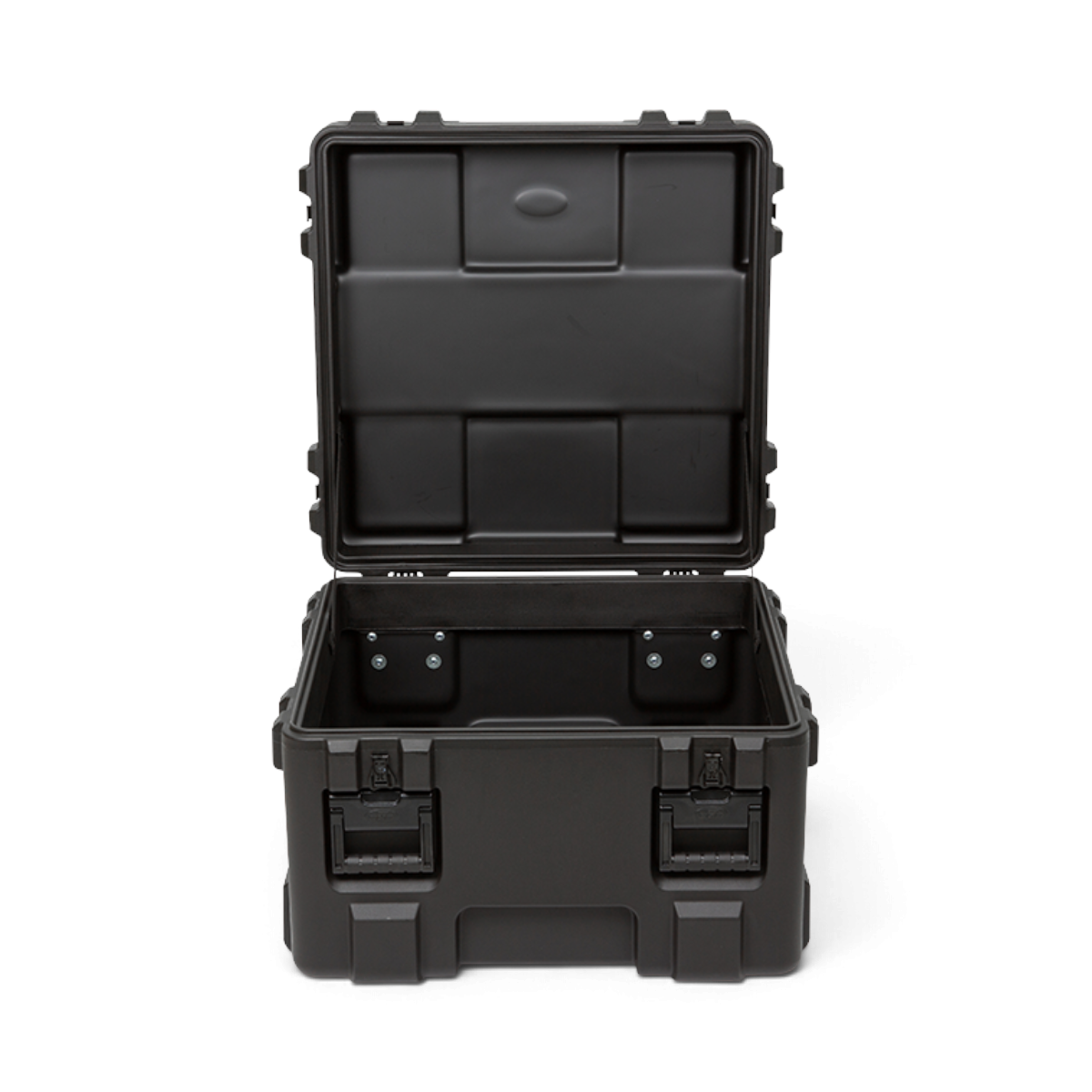 SKB Cases rSeries 2727-18 black roto-molded LLDPE military-grade equipment case with open lid