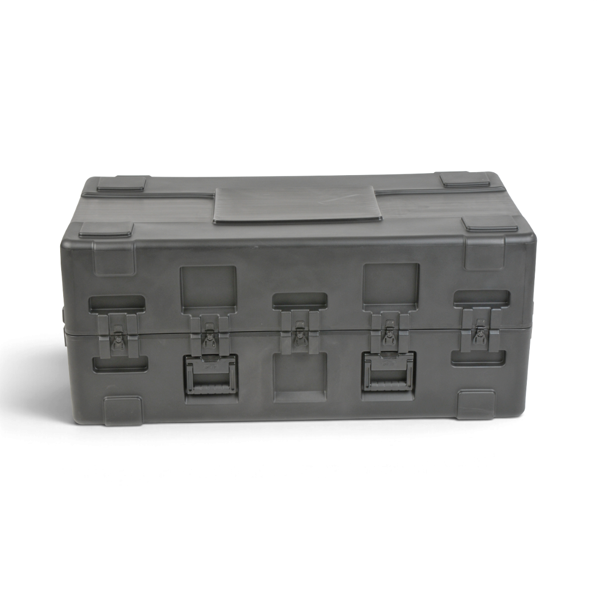 SKB Cases rSeries 5123-21 black roto-molded military-standard protective case with stainless steel latches.