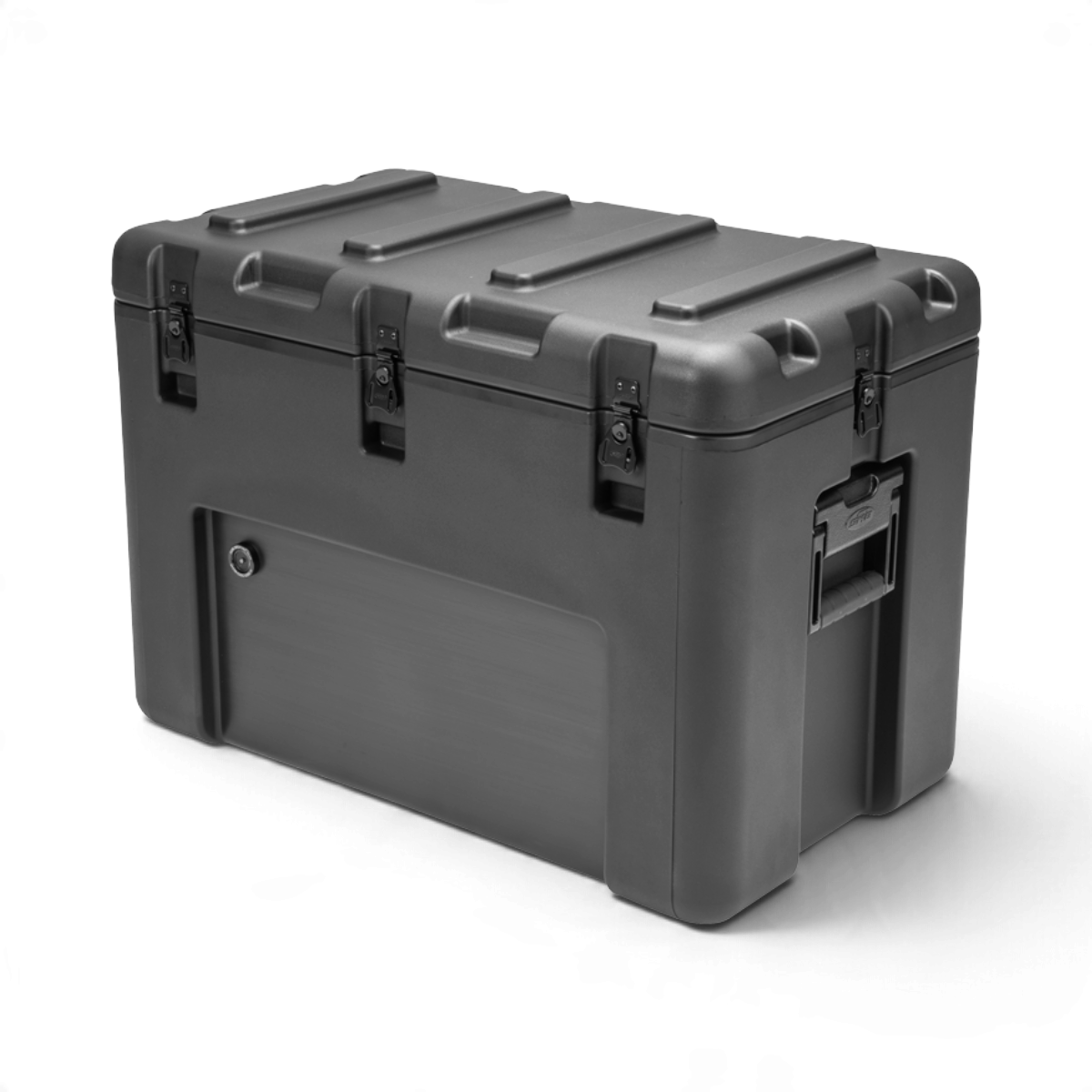 SKB Cases rSeries 2614-20 black roto-molded military-standard waterproof storage case with stainless steel latches