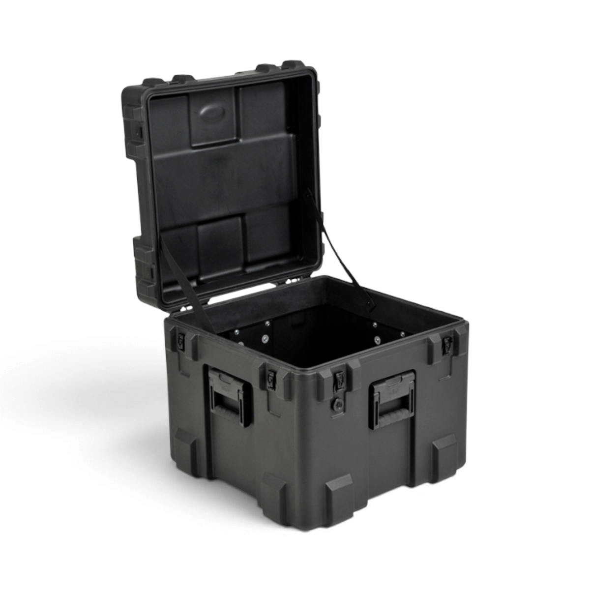 SKB Cases rSeries 2222-20 black roto-molded military-grade waterproof equipment case with open lid