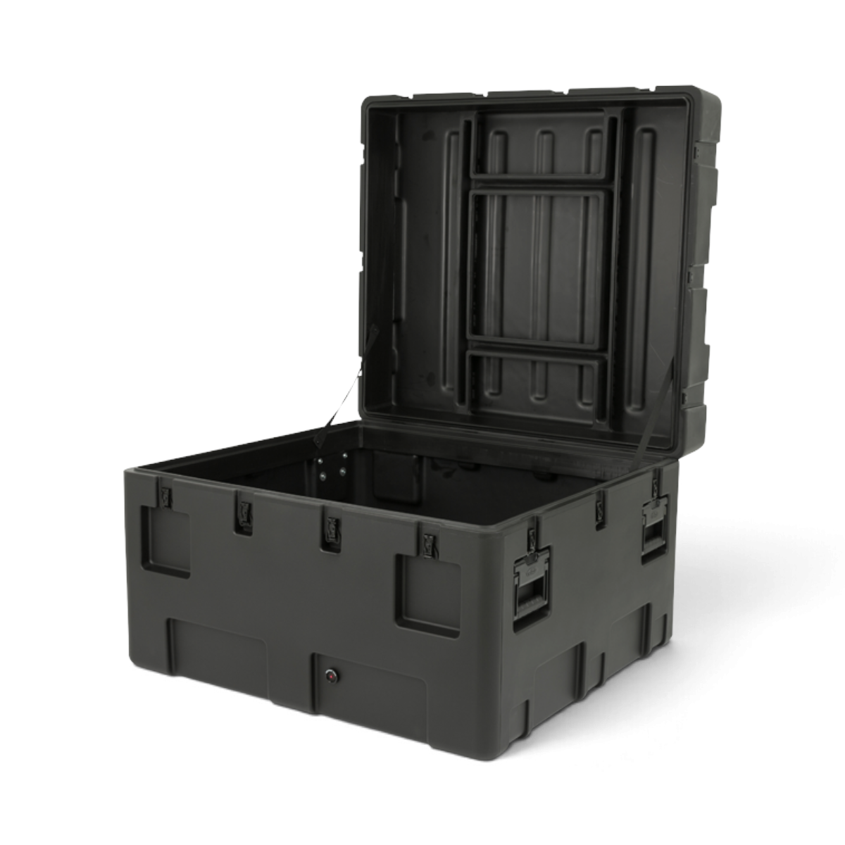 SKB Cases rSeries 3834-23 black roto-molded military-standard equipment case with open lid