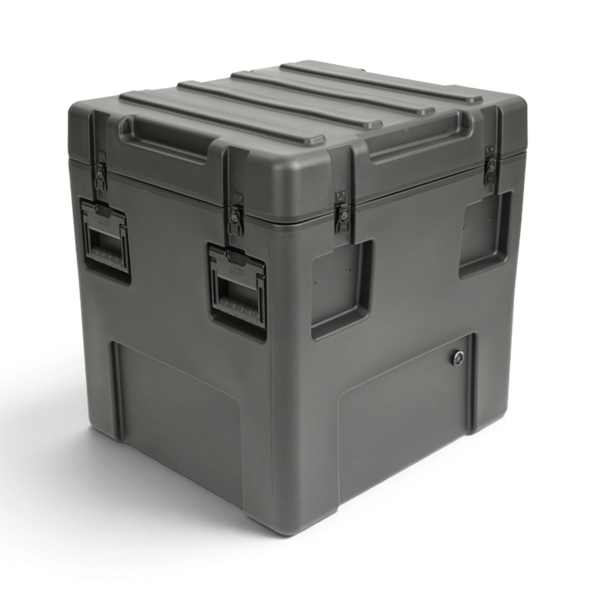 SKB Cases rSeries 2523-26 black military-grade roto-molded LLDPE shipping case with stainless steel latches