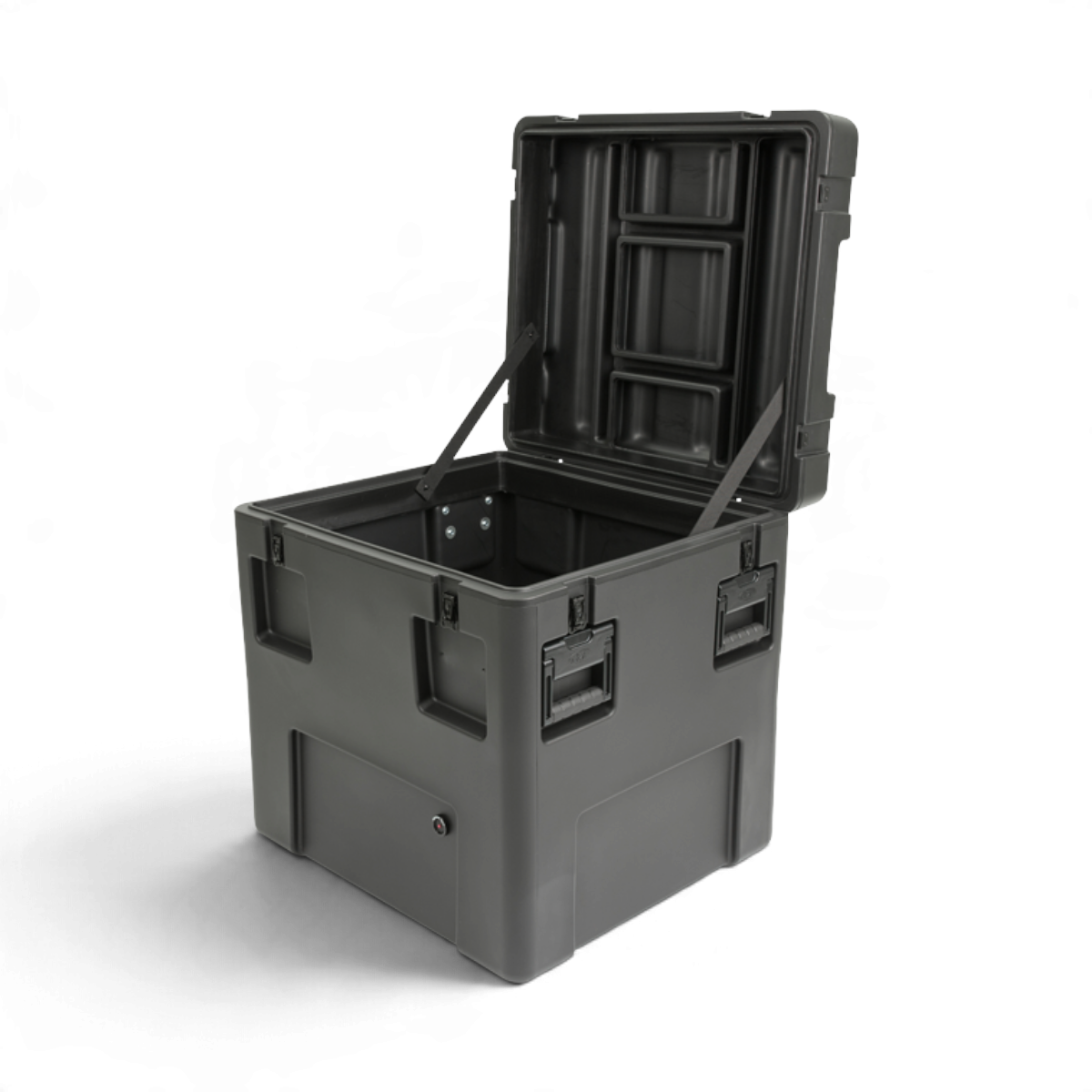 SKB Cases rSeries 2523-26 black roto-molded military-grade waterproof equipment case with open lid