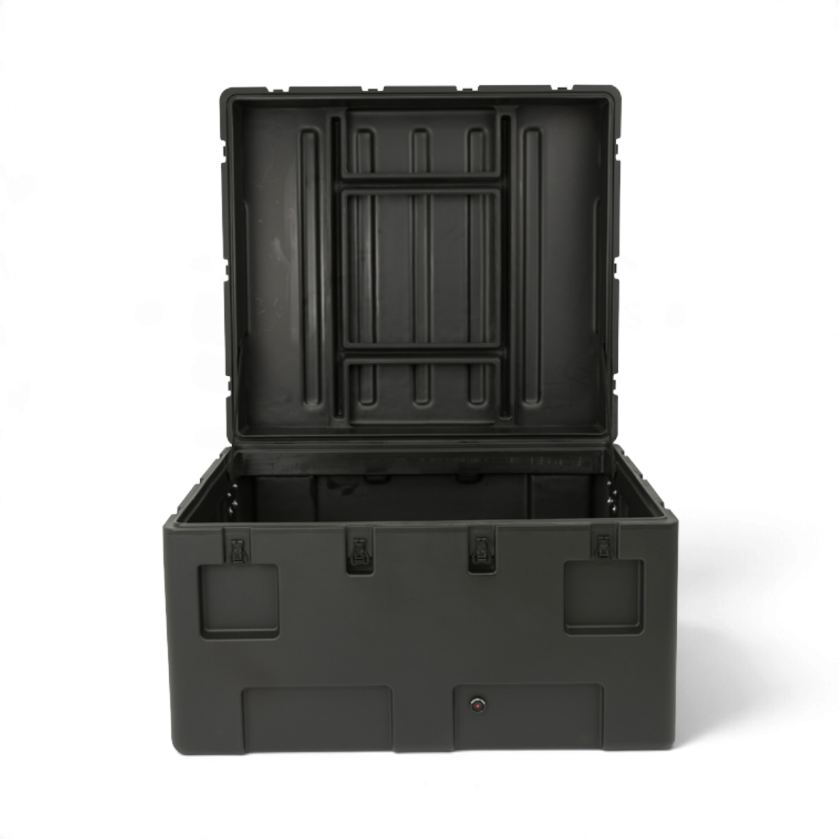 SKB Cases rSeries 3834-23 black roto-molded military-standard shipping case with open lid