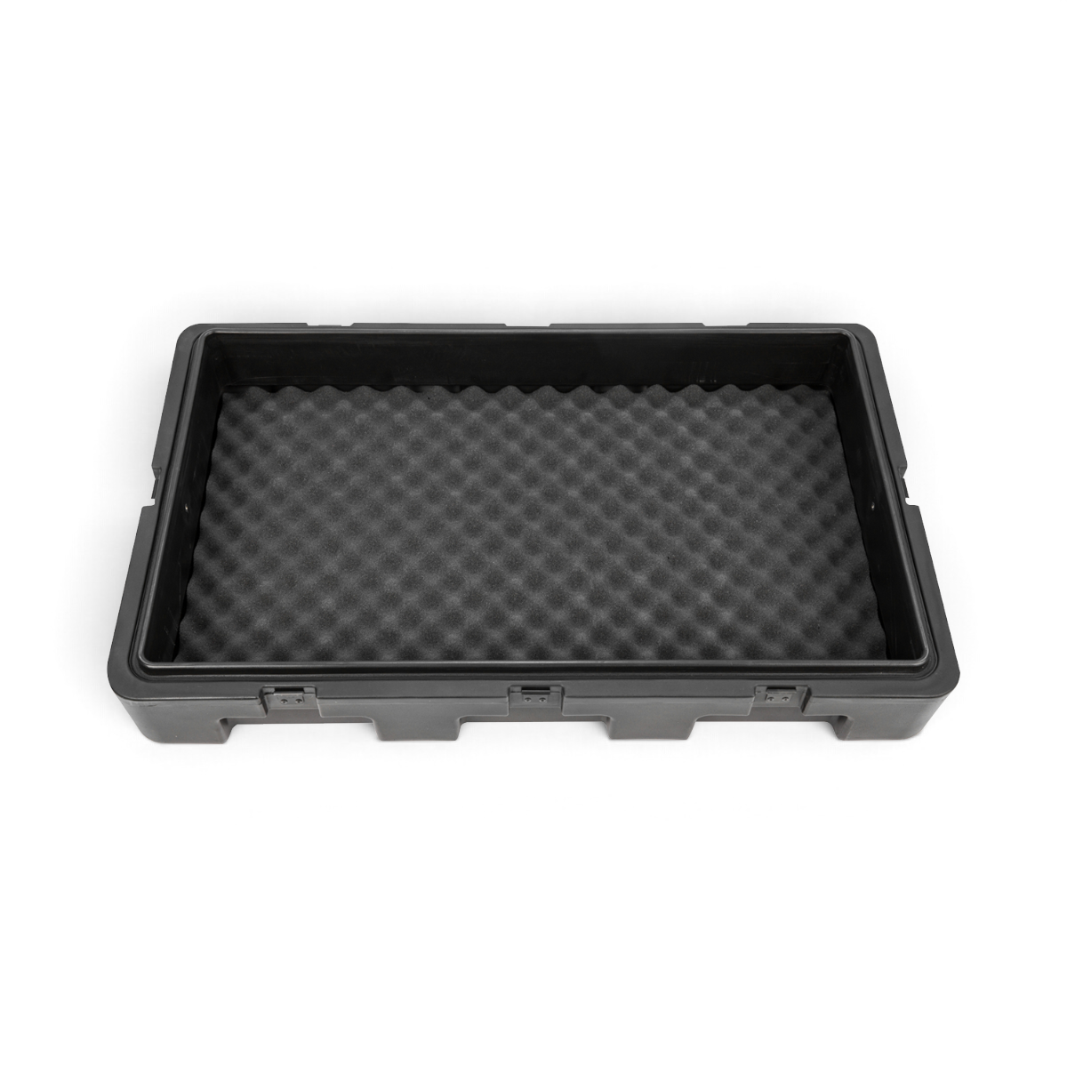 SKB Cases rSeries 3018-12 laptop case interior featuring black egg-crate foam padding for equipment protection