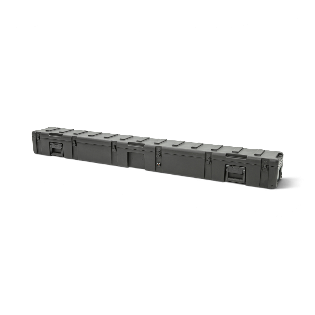 SKB Cases rSeries 8608-8 long black roto-molded military-grade equipment case with stainless steel latches