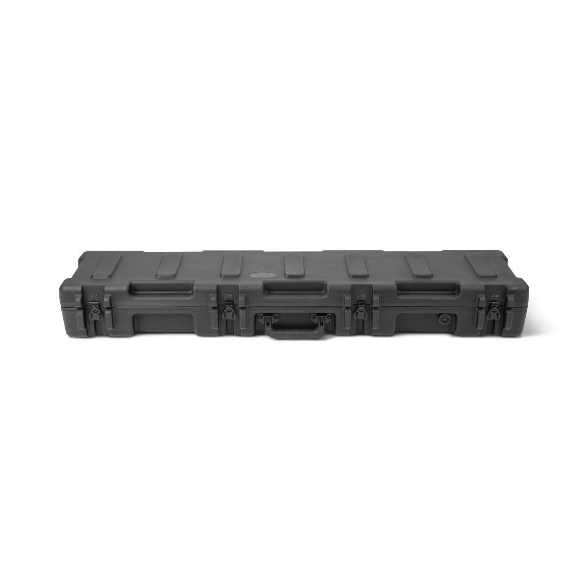 SKB Cases rSeries 4909-5 black roto-molded military-standard equipment case with stainless steel latches.