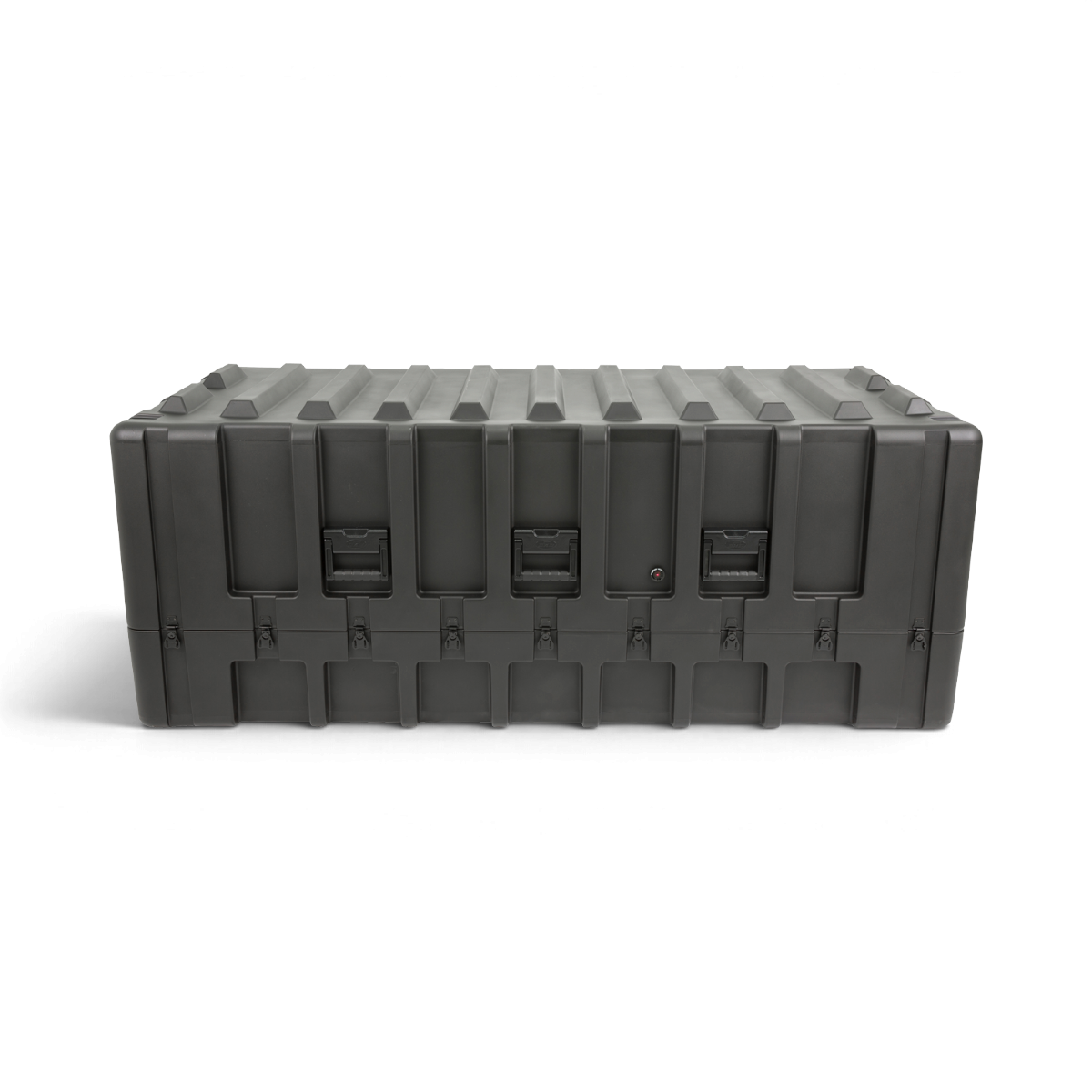 SKB Cases rSeries 7532-27 military-grade black roto-molded LLDPE equipment case with stainless steel latches