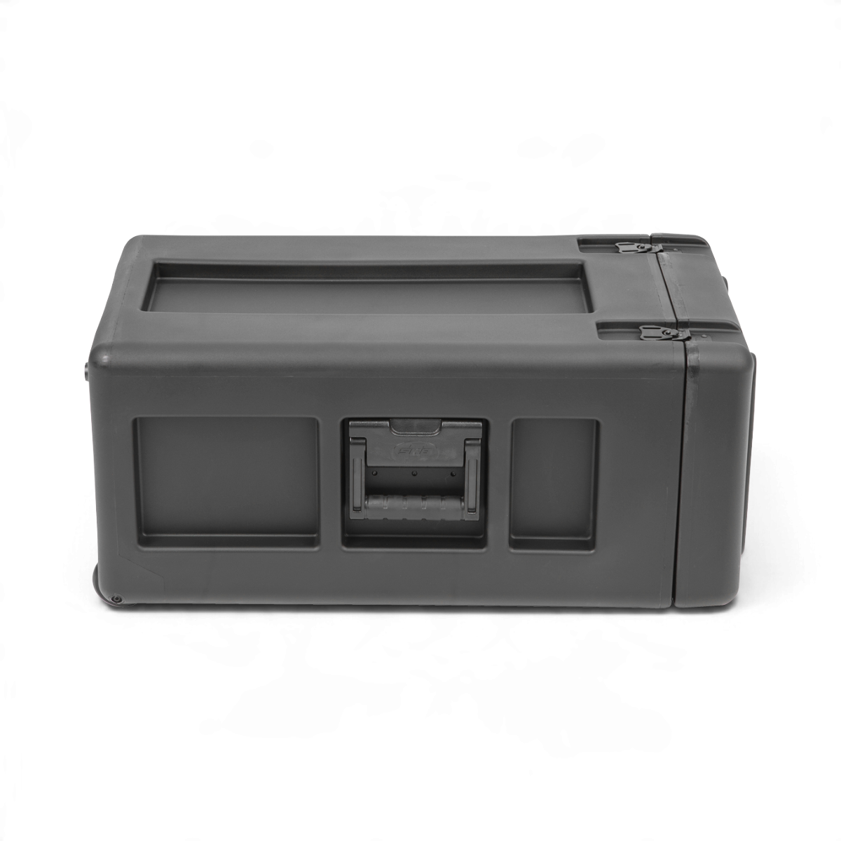 SKB Cases rSeries 1209-26 black roto-molded military-grade waterproof equipment case with stainless steel latches.