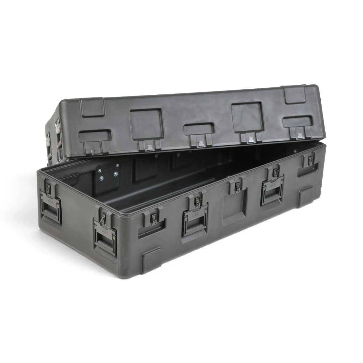 SKB Cases rSeries 5123-21 black roto-molded military-standard equipment case with stainless steel latches