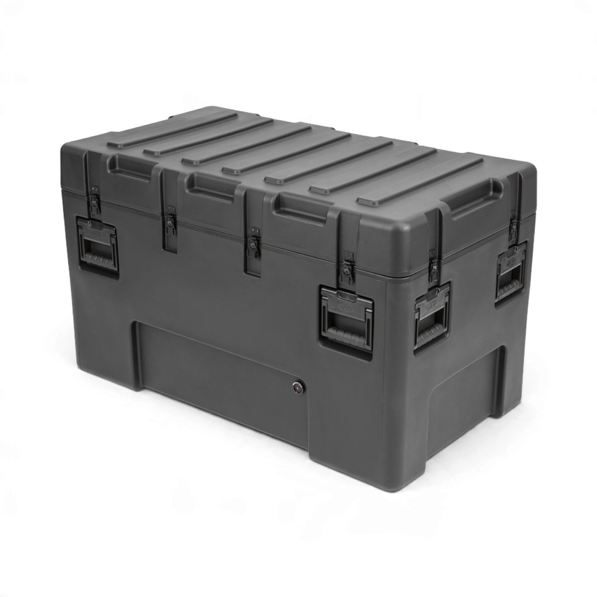 SKB Cases rSeries 4222-24 black military-grade roto-molded LLDPE shipping case with stainless steel latches