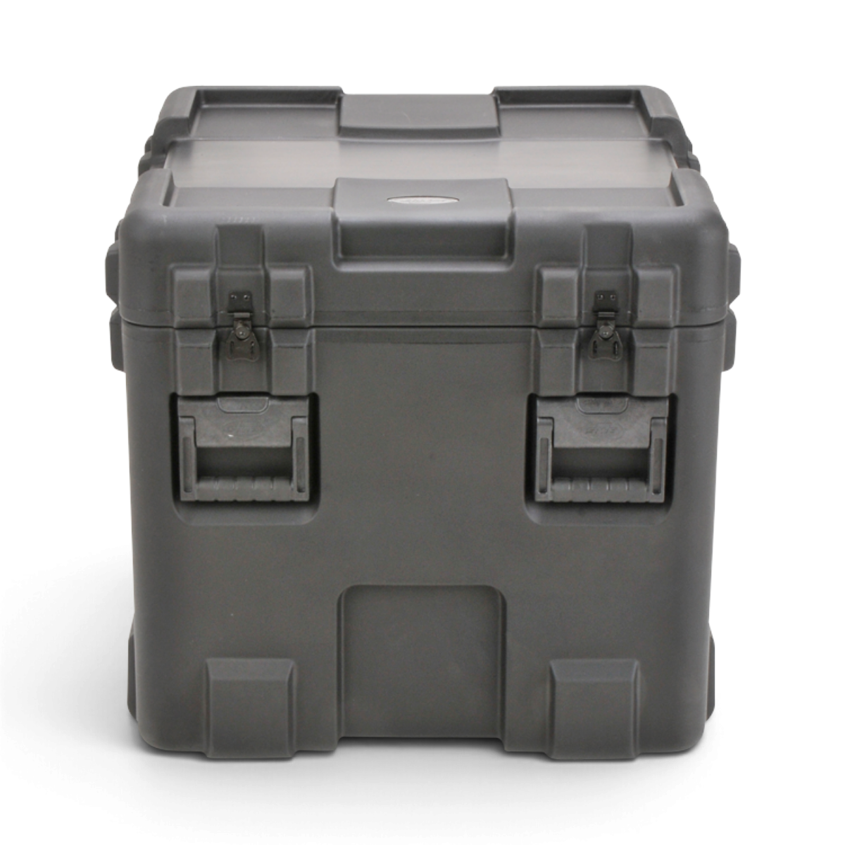 SKB Cases rSeries 2424-24 military-grade roto-molded black impact-resistant storage case with stainless steel latches