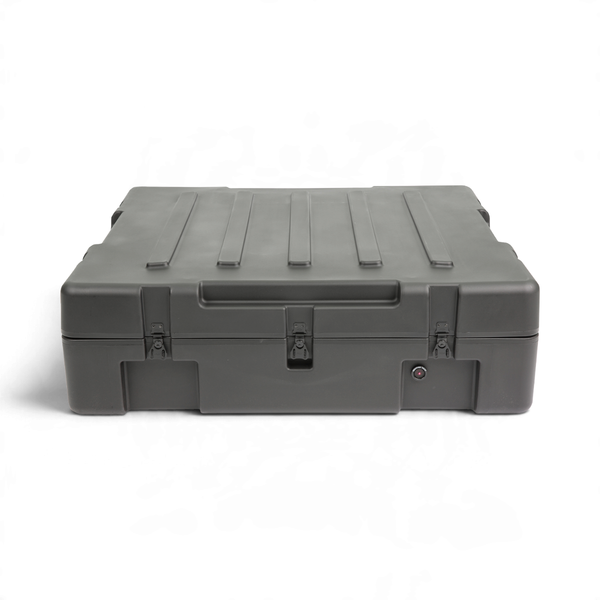 SKB Cases rSeries 3633-9 military-standard black roto-molded LLDPE equipment case with stainless steel latches