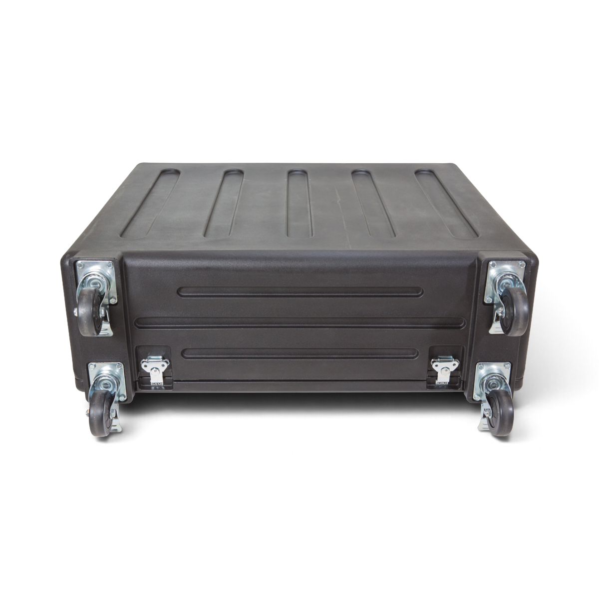SKB Cases rSeries black roto-molded mixer case with heavy-duty wheels and steel latches for Behringer X32 console
