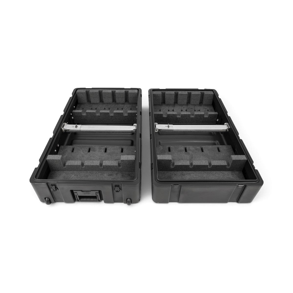 SKB Cases rSeries 8 M4/M16 rifle locker with black roto-molded shell, precision foam inserts, and locking crossbar.