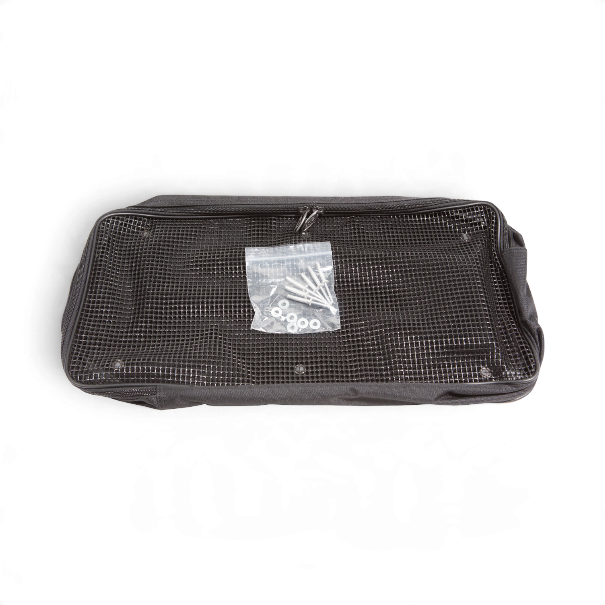 SKB Cases small black accessory pocket with mesh front and included mounting hardware for shockrack lids