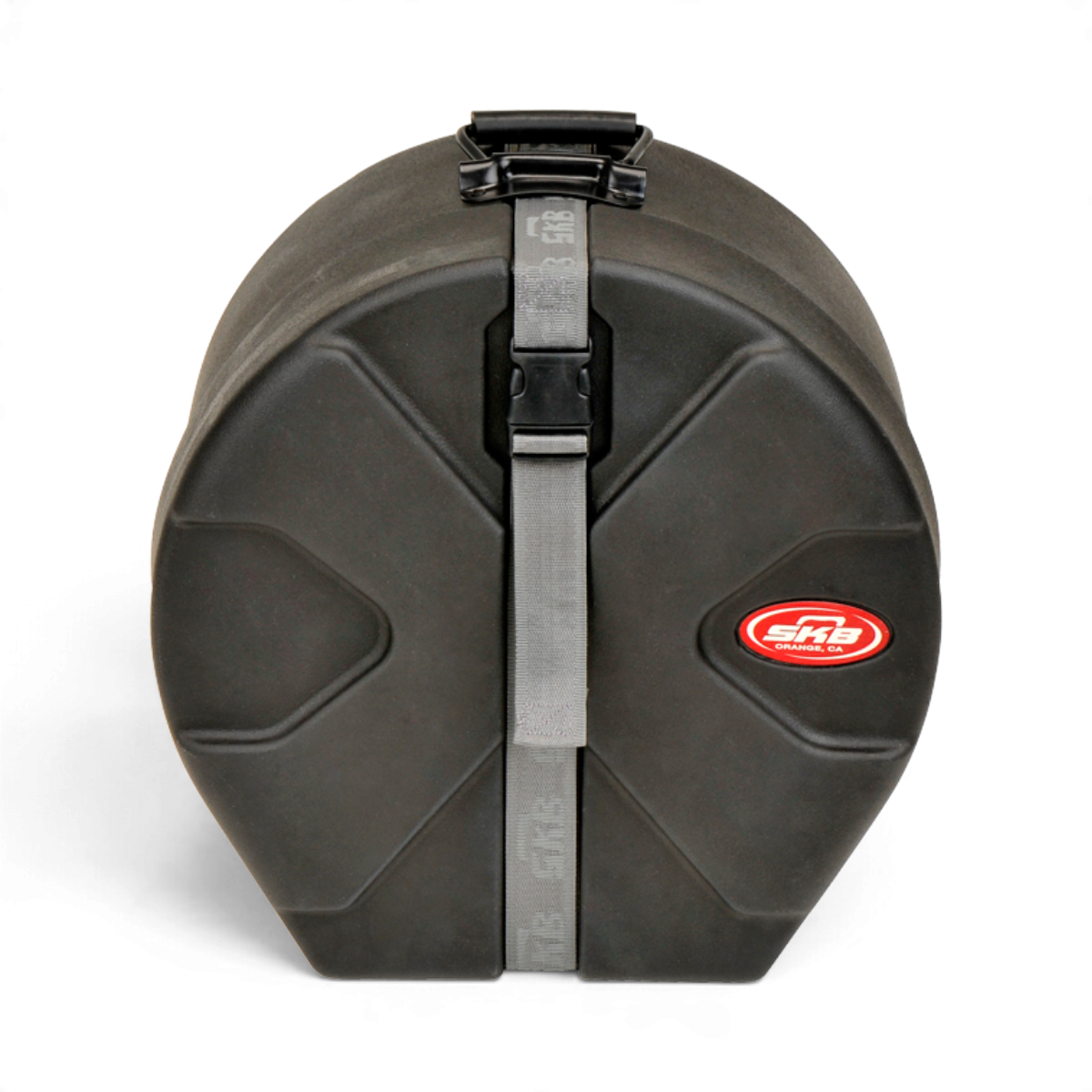 SKB Cases 6.5 x 13 snare drum case in black roto-molded plastic with secure strap and protective padded interior