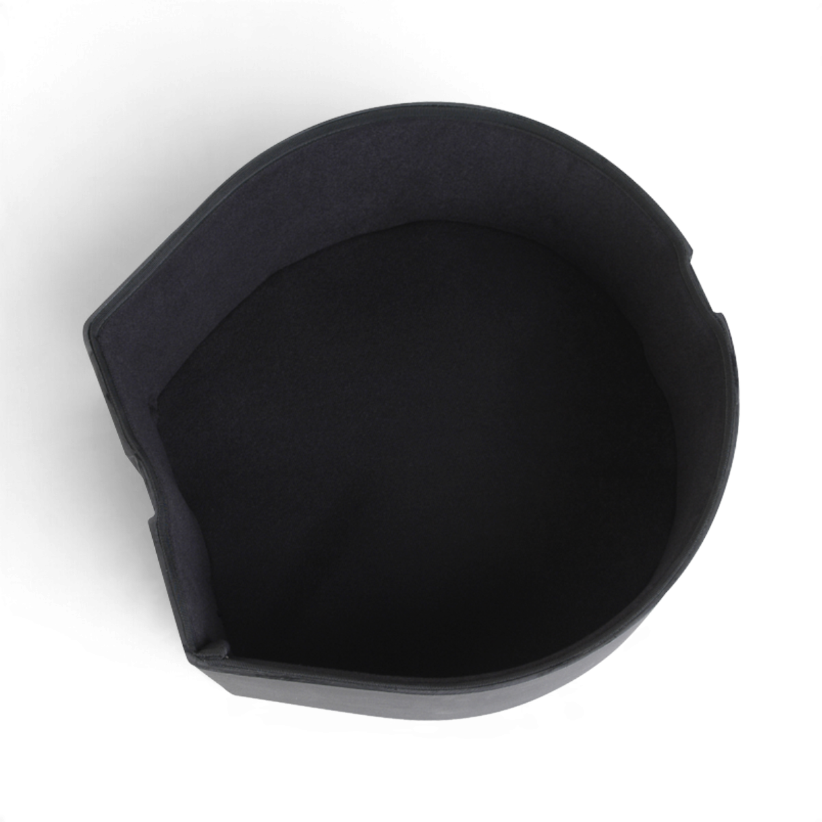SKB Cases 5.5 x 14 snare drum case with a black roto-molded D-shaped exterior and a soft padded interior