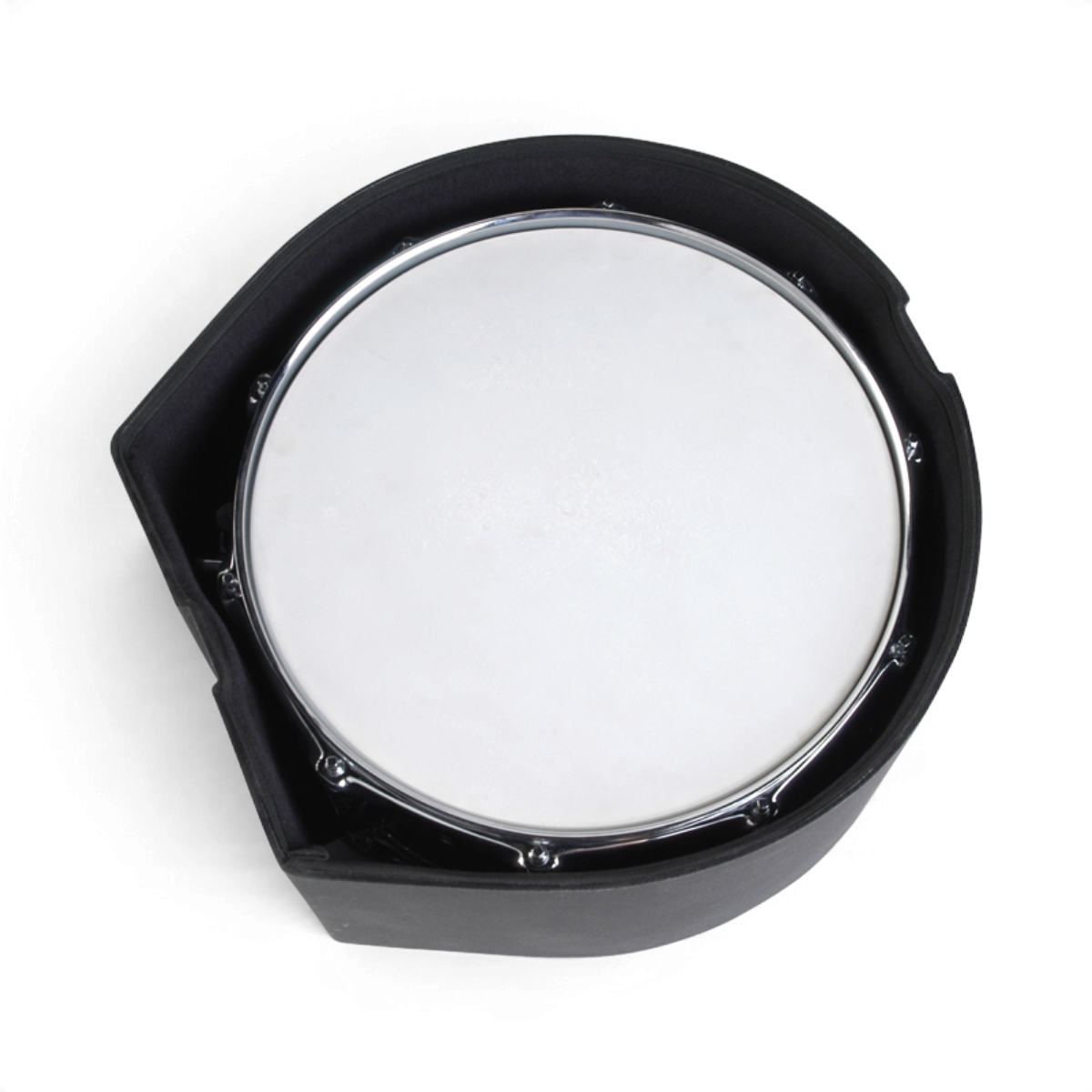 SKB Cases 6.5 x 14 snare drum case with a durable black roto-molded D-shaped shell and padded interior
