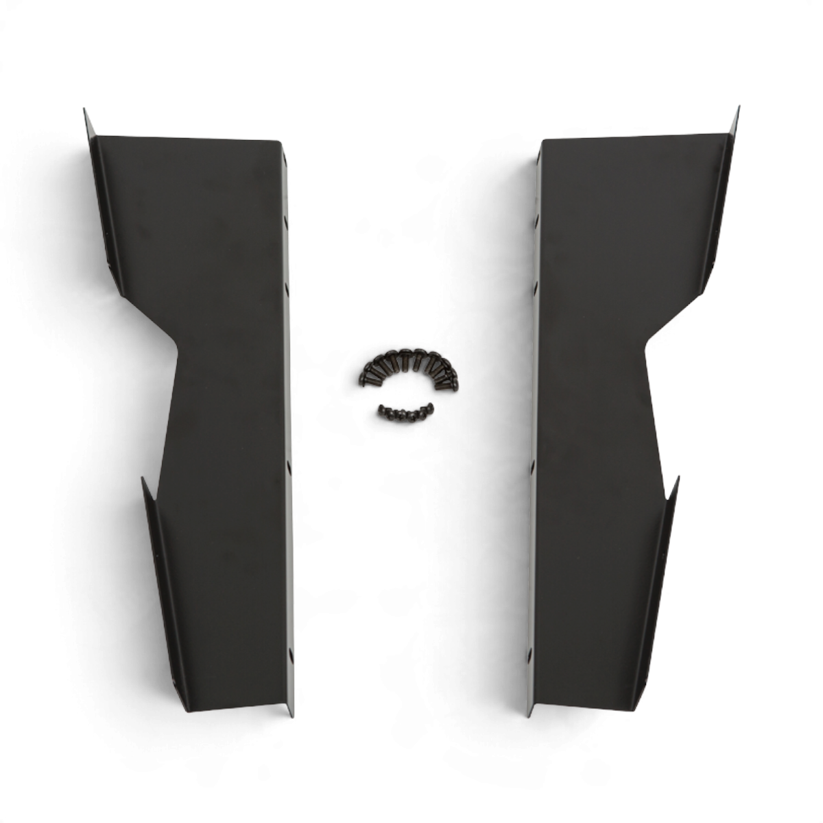SKB Cases black steel rack ears for Allen & Heath SQ-series mixers with included mounting screws and washers.
